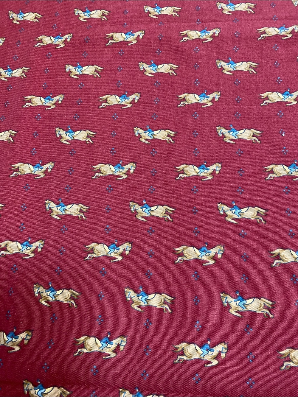 New Waverly Fabric Material  ‘Hunt Club’ 92” X 48” wide Cotton Screen Print.